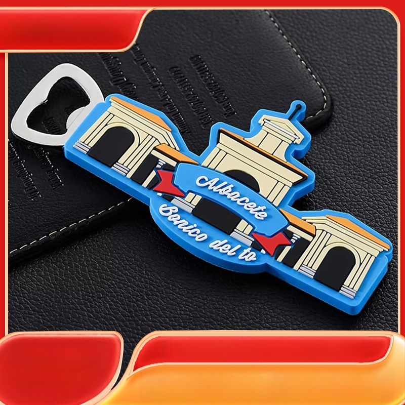 Προσαρμοσμένη κινούμενων σχεδίων PVC μαλακή μαγνητική αυτοκόλλητη ετικέττα σιλικόνης ανοιχτηριών μπουκαλιών ψυγείων τρισδιάστατη που προσαρμόζεται