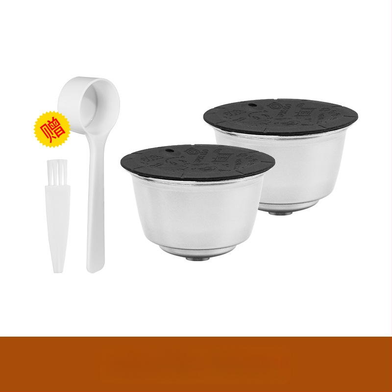 „Duoqu Kusi Grease“ nerūdijančio plieno kavos kapsulės „Dolce“ perdirbamos „Shell“ filtro puodelio priedai