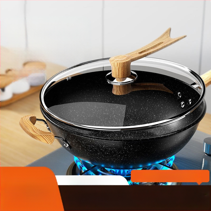 Maifanite mittenakkuva panni majapidamises wok-wok-wok-raud-pann induktsioonpliit sobib pannile spetsiaalne gaasipliidi jaoks