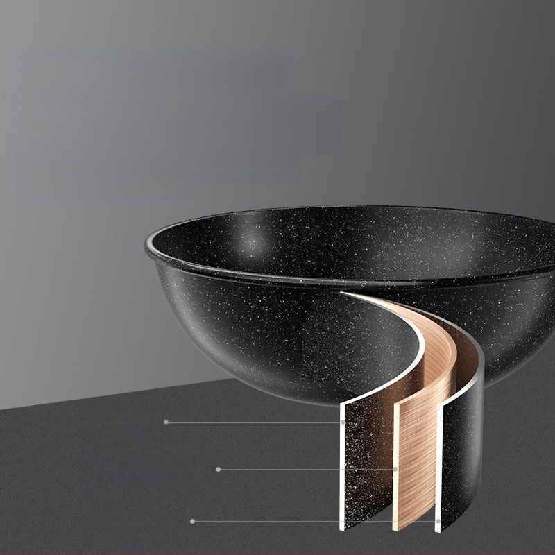 Maifanite mittenakkuva panni majapidamises wok-wok-wok-raud-pann induktsioonpliit sobib pannile spetsiaalne gaasipliidi jaoks