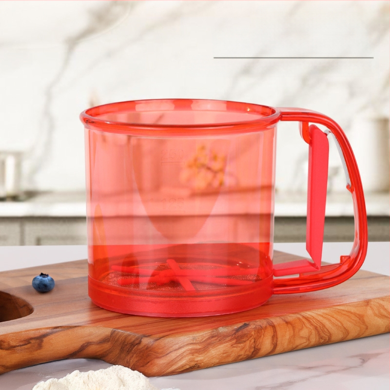 sandėlyje rankinis pusiau automatinis miltų sietas buitinis sijotuvas sijotuvas sijotuvas kepimo įrankis nuotėkis