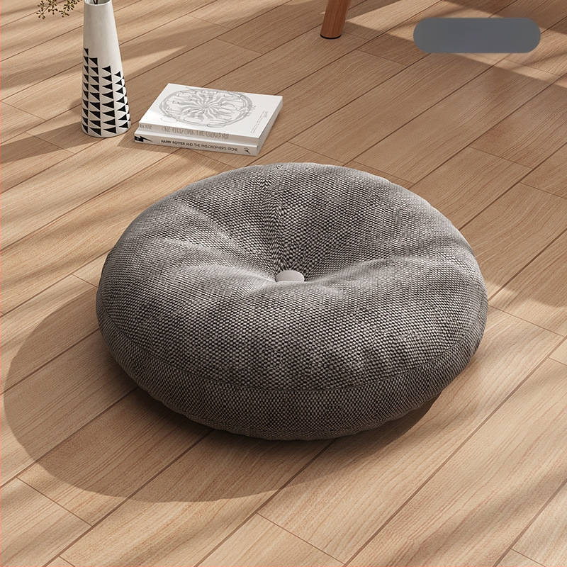 Linane futonipadi, paksendatud ümmargune kangas, rõdu, Jaapani stiilis tatamipadi, laheaknaga joogapõrandapadi