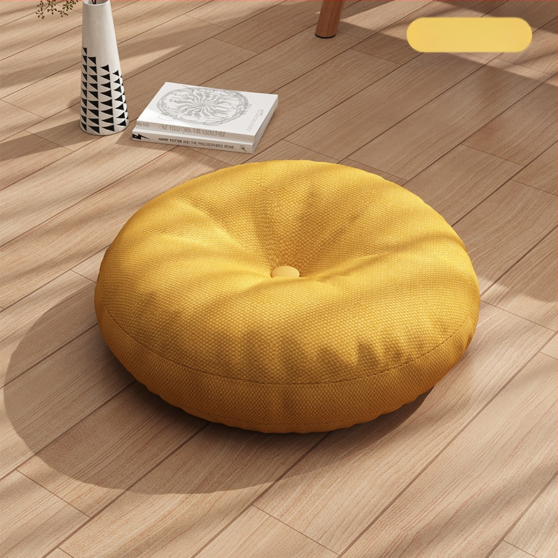 Linane futonipadi, paksendatud ümmargune kangas, rõdu, Jaapani stiilis tatamipadi, laheaknaga joogapõrandapadi