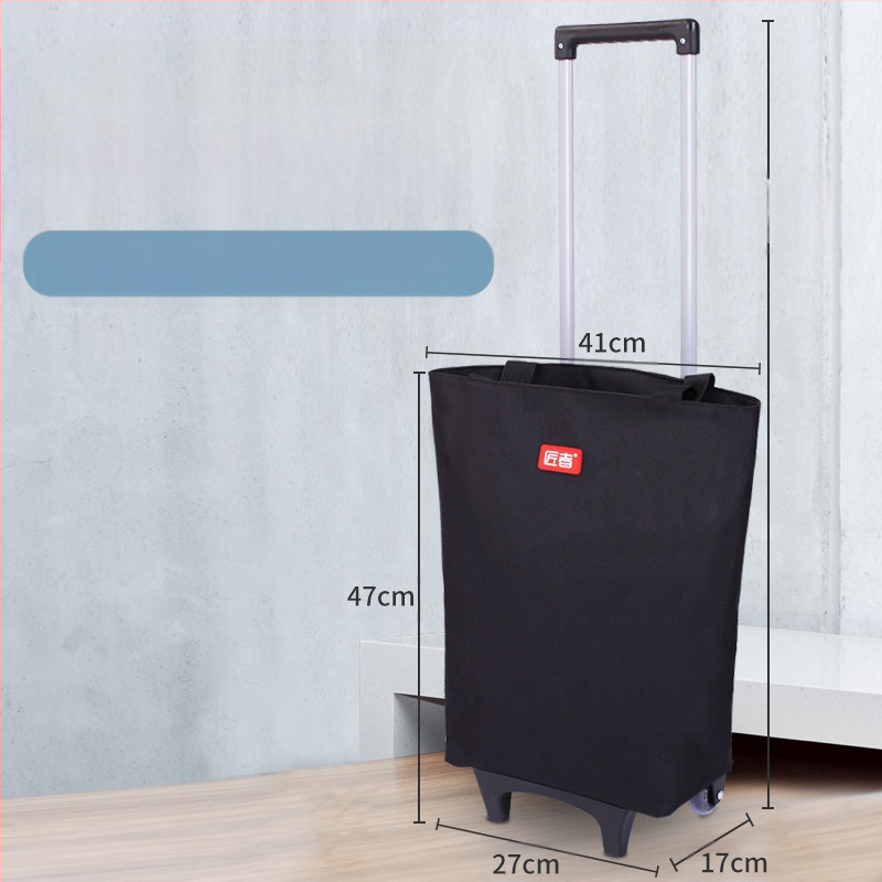 Ratastega ostukäru kott supermarketi toidukaupade ostukäru kott riidest kott ostukäru kaasaskantav suure mahutavusega ostukäru piiriülene