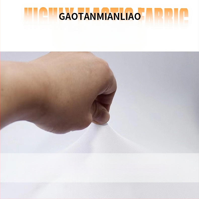 Бял калъф за стол Cross-Border Hotel, увиващ се в крака, от млечна коприна, удебелен еластичен калъф за стол за конференции, сватбен специален калъф за стол