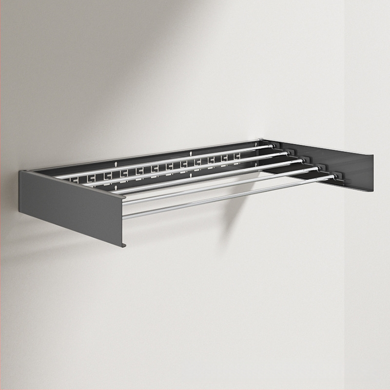 Piiriülene eksklusiivne peidetud riidepuu vannitoa käterätikuivati multifunktsionaalne kokkupandav riidepuu vannitoa ripatskuivatamine