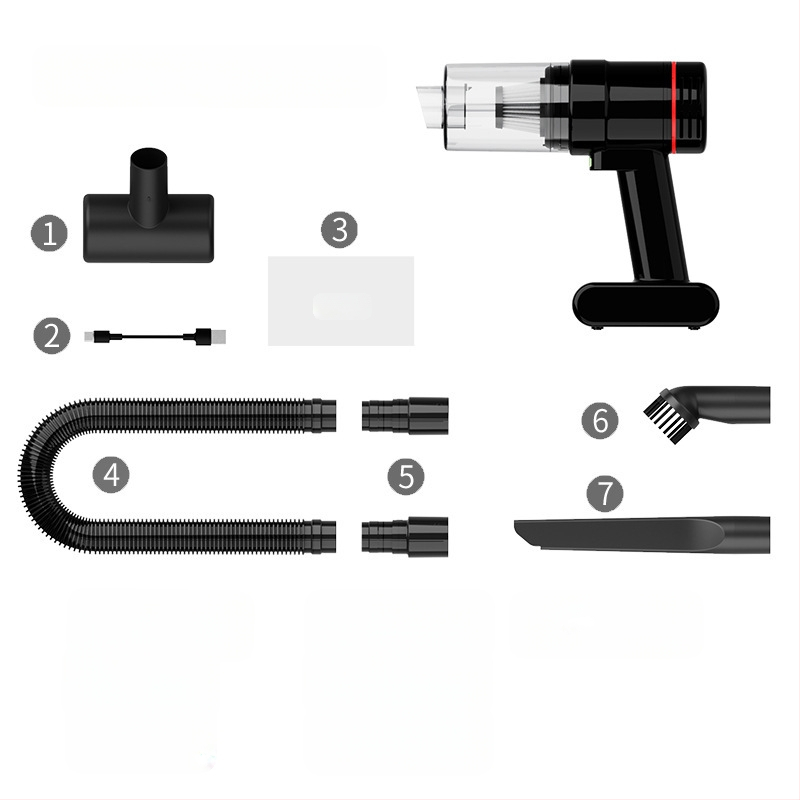 Belaidis dulkių siurblys automobiliui, namams, dvigubos paskirties, daugiafunkcis, rankinis įkrovimas, bešepetis, nešiojamas, automobilinis dulkių siurblys, naminių gyvūnėlių, kačių plaukų slinkimo funkcija
