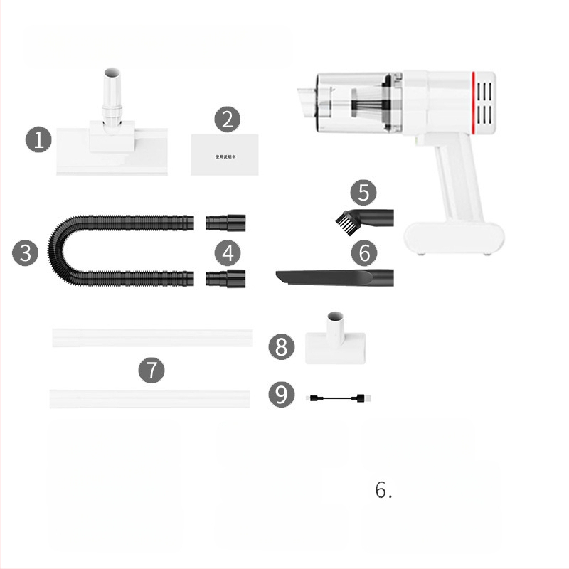 Belaidis dulkių siurblys automobiliui, namams, dvigubos paskirties, daugiafunkcis, rankinis įkrovimas, bešepetis, nešiojamas, automobilinis dulkių siurblys, naminių gyvūnėlių, kačių plaukų slinkimo funkcija