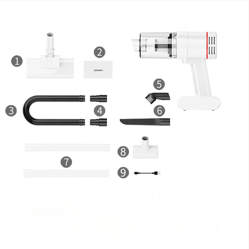 Belaidis dulkių siurblys automobiliui, namams, dvigubos paskirties, daugiafunkcis, rankinis įkrovimas, bešepetis, nešiojamas, automobilinis dulkių siurblys, naminių gyvūnėlių, kačių plaukų slinkimo funkcija
