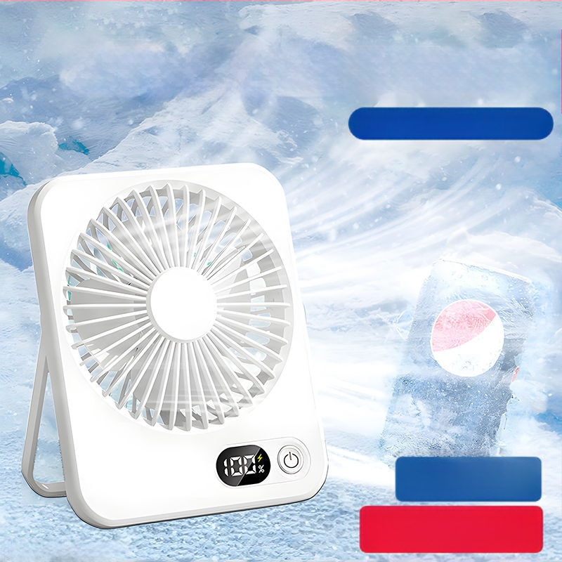 Csendes asztali ventilátor osztályterembe, irodai hálószoba hűtés, asztali kis ventilátor kültéri USB töltés