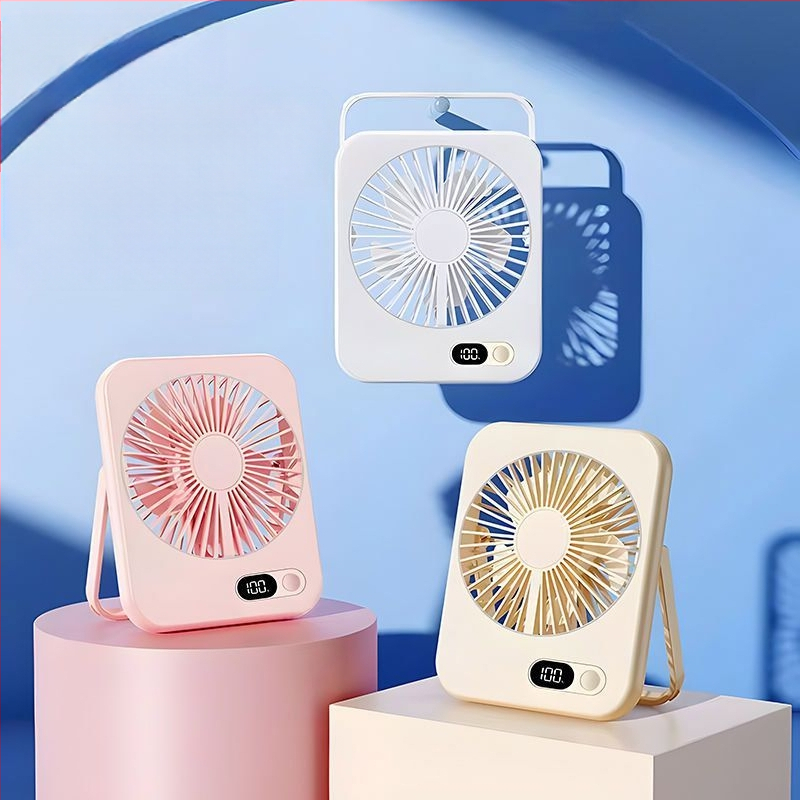 Csendes asztali ventilátor osztályterembe, irodai hálószoba hűtés, asztali kis ventilátor kültéri USB töltés