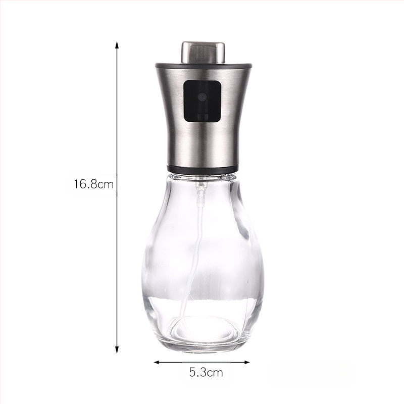 304 nerūdijančio plieno stiklinis aliejaus purškimo butelis kepsninės kepimo aliejaus kontrolės puodas virtuvėje pneumatinis purškimo butelis aliejaus purškimo puodas