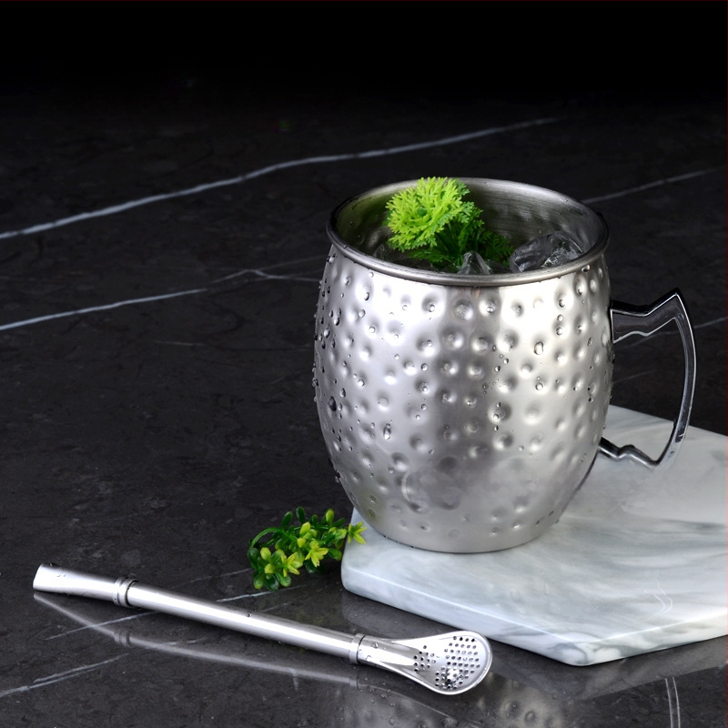 Διασυνοριακή Προμήθεια Κούπας Moscow Mule Κούπα Moscow Mule με Επιχρωμιωμένο Χάλκινο Κύπελλο Hammer Dot Κύπελλο Κοκτέιλ σε Σχήμα Γυμνού