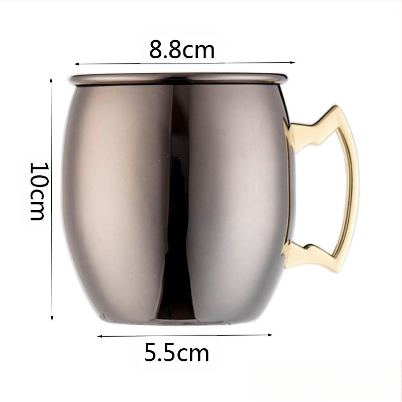 Διασυνοριακή Προμήθεια Κούπας Moscow Mule Κούπα Moscow Mule με Επιχρωμιωμένο Χάλκινο Κύπελλο Hammer Dot Κύπελλο Κοκτέιλ σε Σχήμα Γυμνού