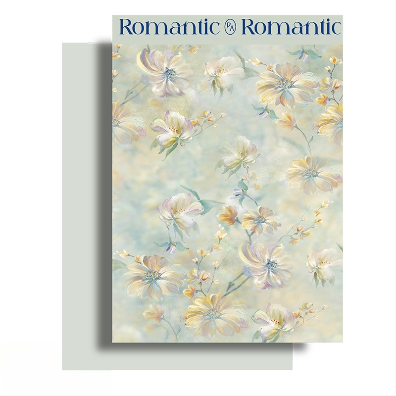 Фестивал Моди, опаковъчна хартия с щампа от цветя, опаковъчна хартия с цветя, подаръчна крафт хартия, ръчно изработена опаковъчна хартия „Направи си сам“