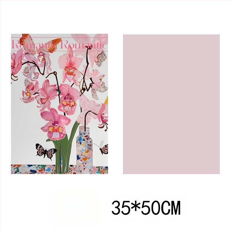 Фестивал Моди, опаковъчна хартия с щампа от цветя, опаковъчна хартия с цветя, подаръчна крафт хартия, ръчно изработена опаковъчна хартия „Направи си сам“