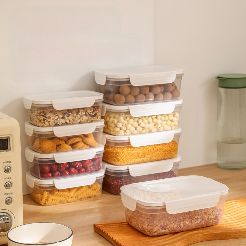 Fcm sertifitseeritud suletud purk toidukvaliteediga plastpurk teraviljade ja köögisnäkkide jää jaoks