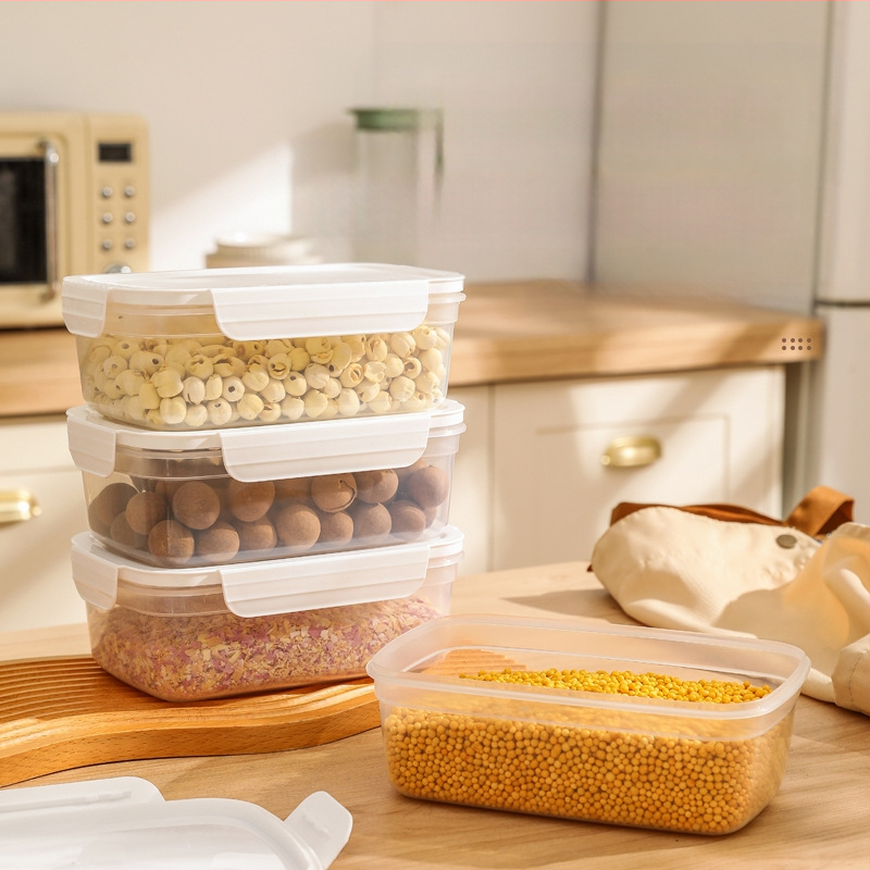 Fcm sertifitseeritud suletud purk toidukvaliteediga plastpurk teraviljade ja köögisnäkkide jää jaoks