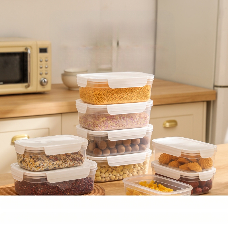 Fcm sertifitseeritud suletud purk toidukvaliteediga plastpurk teraviljade ja köögisnäkkide jää jaoks