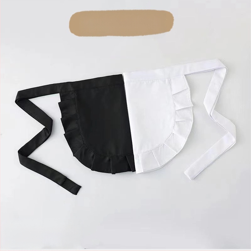 Originaalne hiina väikese koka põll Lolita teenijanna uus põll armas pehme tüdrukute lolita must väike rinnatükk