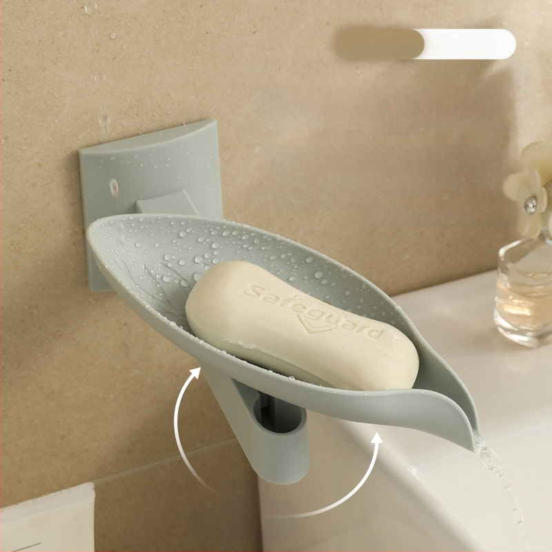 Νέο φύλλο τοίχου για σαπούνι αποστράγγισης, μη διάτρητο μπάνιο, σαπουνοθήκη μπάνιου οικιακής χρήσης, σε απόθεμα