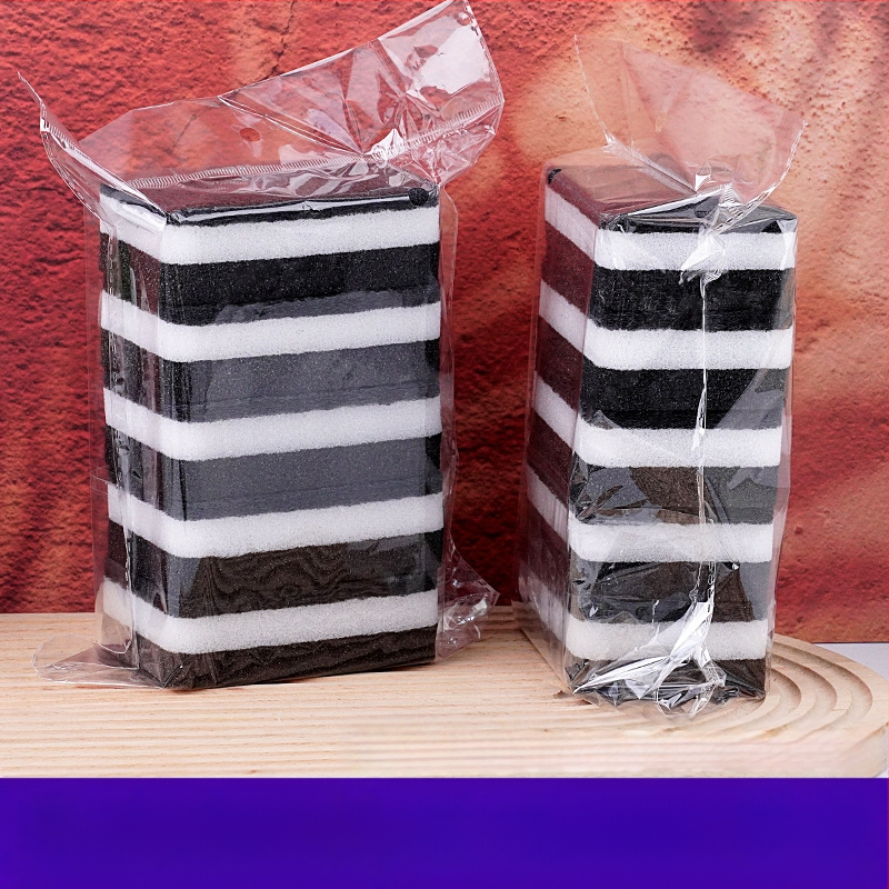 Mustvalge kahepoolne merekäsna puhastuslapp paks pesulapp merekäsna puhastuslapp pesulapp köögipuhastus plekieemaldus võlusalvrätik