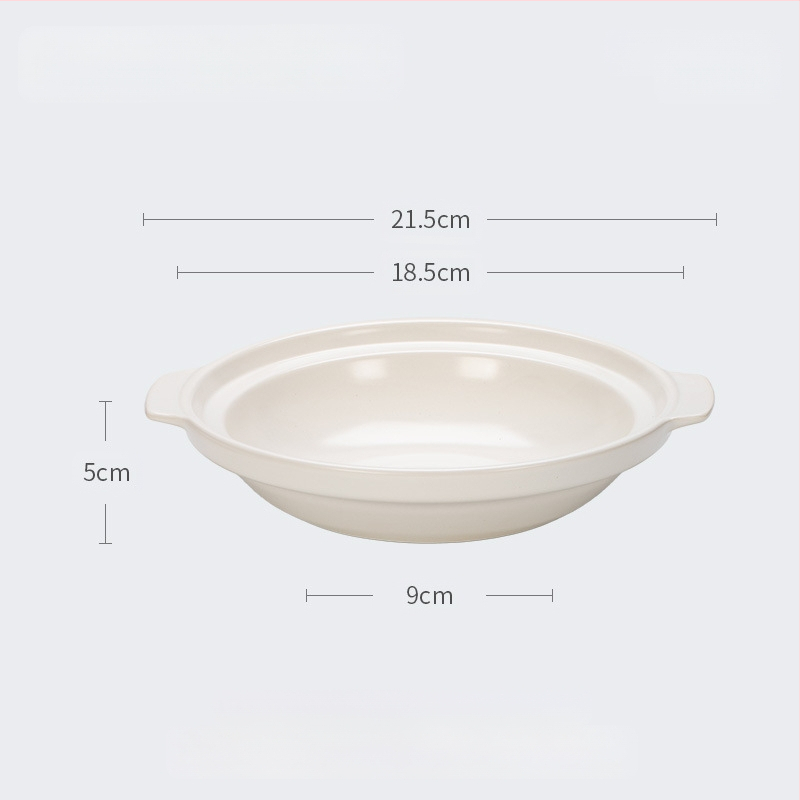 „XYF“ keraminis didelis troškintuvas, ypač seklus, žuvies galvos dujinės viryklės troškintuvas, komercinis, mažas, plokščiadugnis, didelis atsparumas