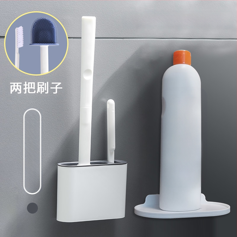 Naujas tualetinis šepetys, buitinis tualetinis silikoninis šepetys, laikymas, valymas be perforatorių, daugiafunkcis tarpvalstybinis didmeninės prekybos fabrikas