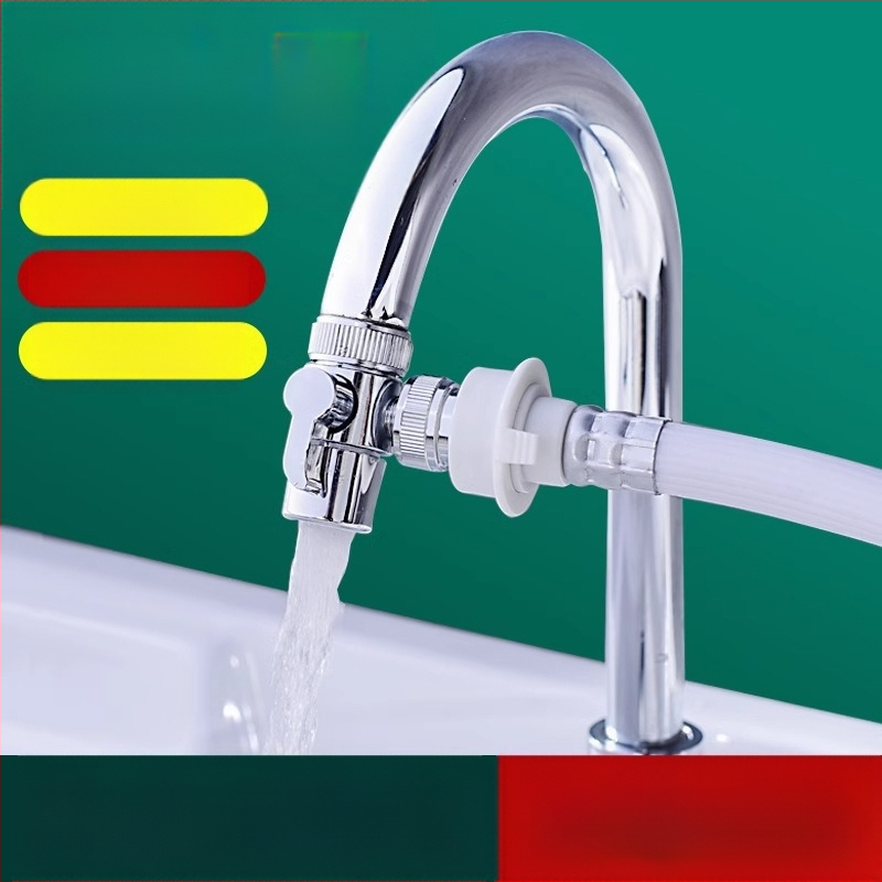 Vodovodný konektor One-to-Two, kuchynské umývadlo, práčka, prívod vody, port na pripojenie potrubia, rozdeľovač vody, môžu používať tisíce kvetov