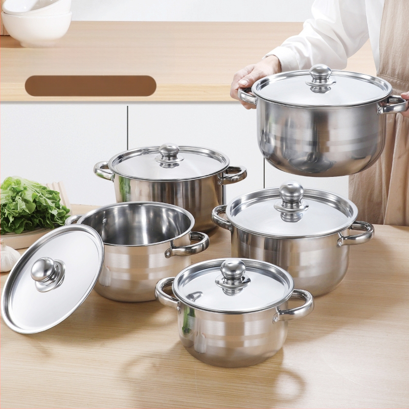 Tiesioginis gamyklinis tiekimas tarpvalstybiniam tiekimui iš storinto nerūdijančio plieno puodo, 18–26 cm skersmens, plieninis dangtis, Ispanija ir Meksika.