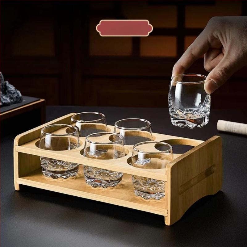 Zaļā ābola augstas kvalitātes dzērienu glāžu komplekts, komerciāls, bezsvina stikls, caurspīdīgs, mazs, radošs, mājas, pusotrs, stipro alkoholisko dzērienu glāze