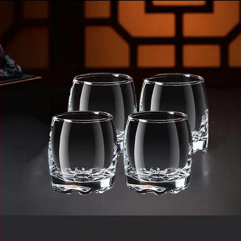 Zaļā ābola augstas kvalitātes dzērienu glāžu komplekts, komerciāls, bezsvina stikls, caurspīdīgs, mazs, radošs, mājas, pusotrs, stipro alkoholisko dzērienu glāze