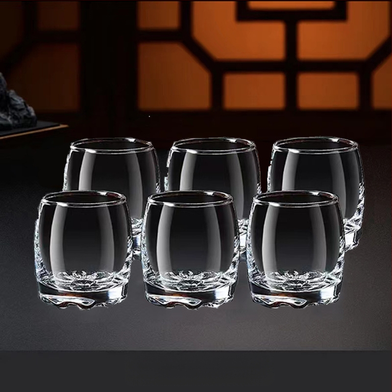 Zaļā ābola augstas kvalitātes dzērienu glāžu komplekts, komerciāls, bezsvina stikls, caurspīdīgs, mazs, radošs, mājas, pusotrs, stipro alkoholisko dzērienu glāze