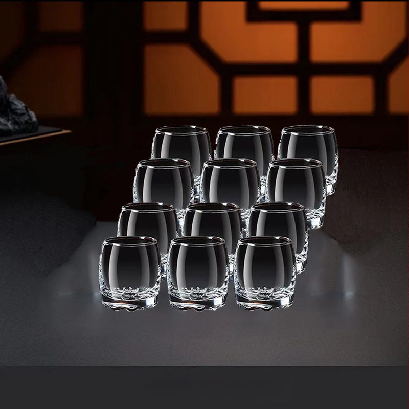 Zaļā ābola augstas kvalitātes dzērienu glāžu komplekts, komerciāls, bezsvina stikls, caurspīdīgs, mazs, radošs, mājas, pusotrs, stipro alkoholisko dzērienu glāze