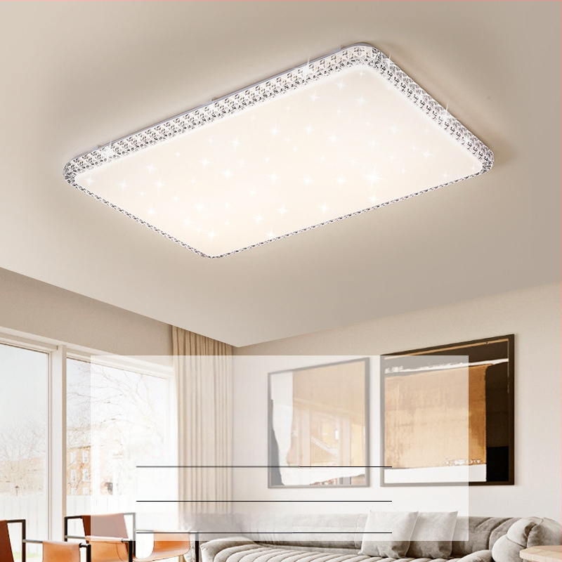 Απομίμηση κρυστάλλου, νέο φωτιστικό σαλονιού, φωτιστικό οροφής LED, φωτιστικά κύριας κρεβατοκάμαρας, μοντέρνο, απλό, ατμοσφαιρικό φως, πολυτελές κύριο φωτιστικό χολ