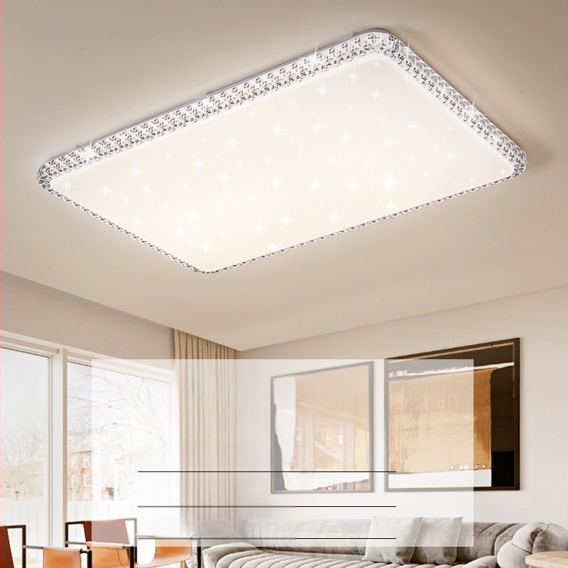 Απομίμηση κρυστάλλου, νέο φωτιστικό σαλονιού, φωτιστικό οροφής LED, φωτιστικά κύριας κρεβατοκάμαρας, μοντέρνο, απλό, ατμοσφαιρικό φως, πολυτελές κύριο φωτιστικό χολ