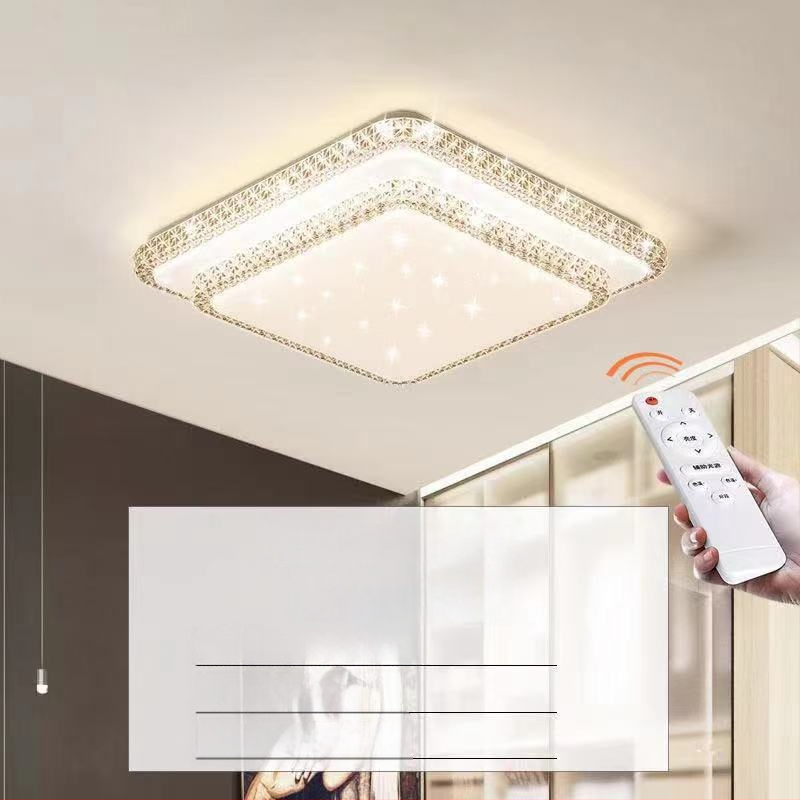 Απομίμηση κρυστάλλου, νέο φωτιστικό σαλονιού, φωτιστικό οροφής LED, φωτιστικά κύριας κρεβατοκάμαρας, μοντέρνο, απλό, ατμοσφαιρικό φως, πολυτελές κύριο φωτιστικό χολ