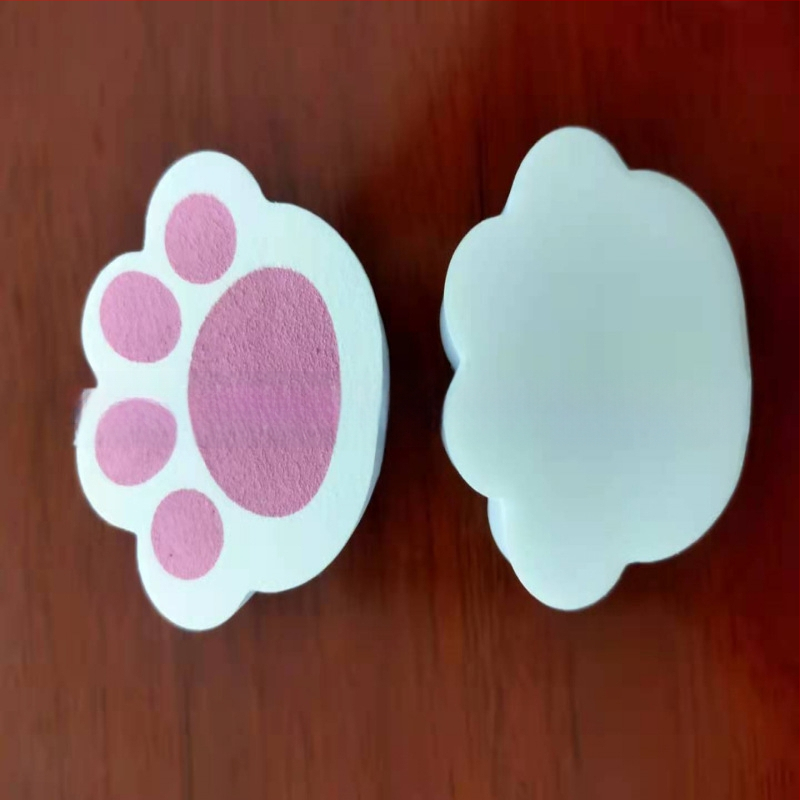 Roosa kassi küünisega peegli käsnklaasist peegliplaatide maagiline pühkimislapp vannitoa kraanikausi puhastuslapiga adsorptsioon