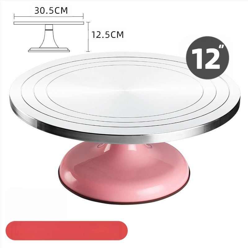 Torto kepimo stalo kepimo įrankių rinkinys, aliuminio lydinio padėklas, besisukantis tepinėlis, buitinis komercinis dekoravimo kepimo stalas