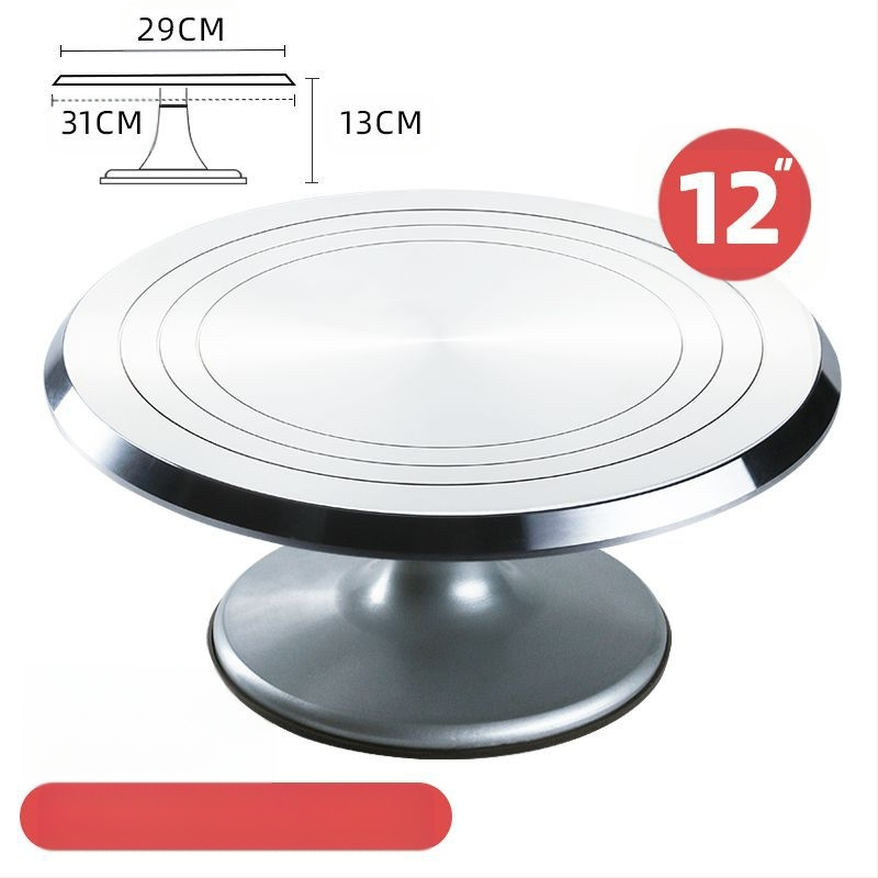 Torto kepimo stalo kepimo įrankių rinkinys, aliuminio lydinio padėklas, besisukantis tepinėlis, buitinis komercinis dekoravimo kepimo stalas