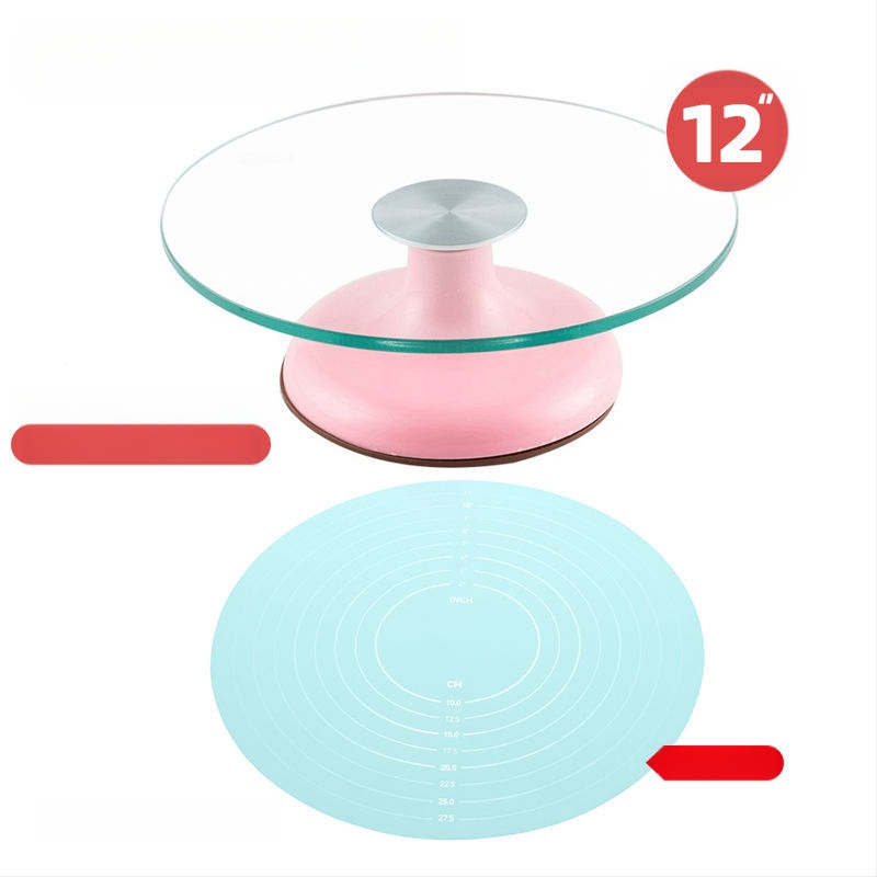 Torto kepimo stalo kepimo įrankių rinkinys, aliuminio lydinio padėklas, besisukantis tepinėlis, buitinis komercinis dekoravimo kepimo stalas