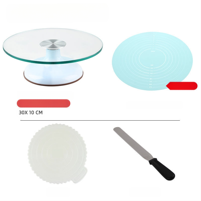 Torto kepimo stalo kepimo įrankių rinkinys, aliuminio lydinio padėklas, besisukantis tepinėlis, buitinis komercinis dekoravimo kepimo stalas