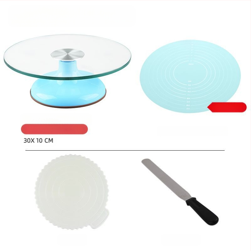 Torto kepimo stalo kepimo įrankių rinkinys, aliuminio lydinio padėklas, besisukantis tepinėlis, buitinis komercinis dekoravimo kepimo stalas