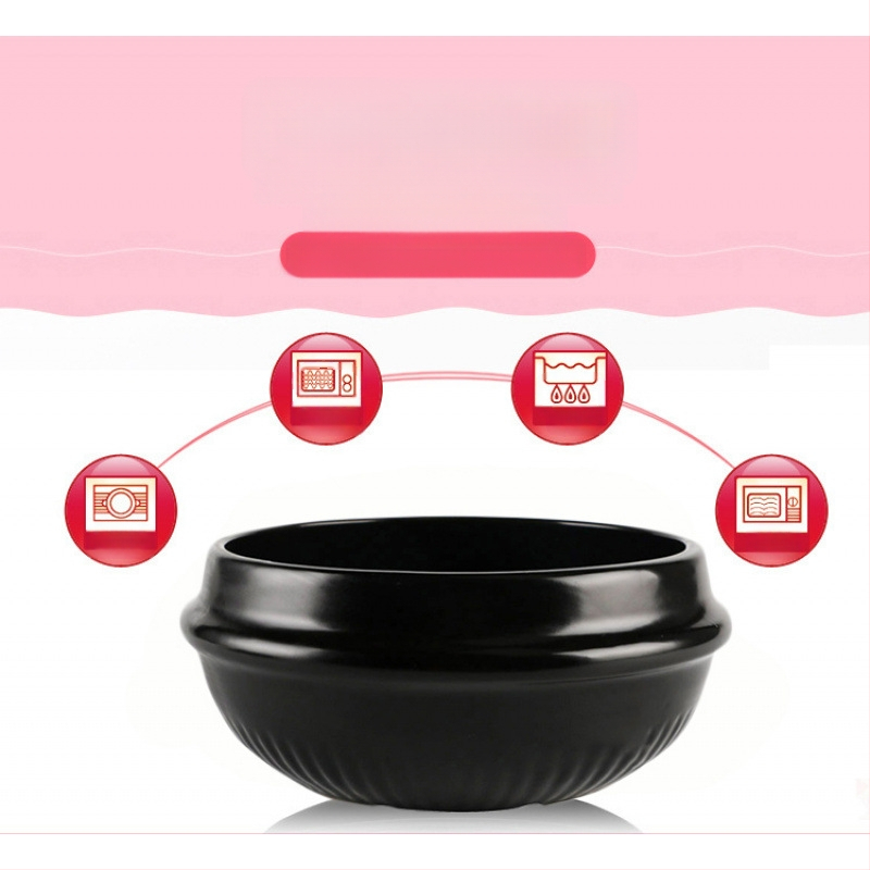 Kodumajapidamises kasutatav gaasipliit Korea stiilis kivipott Bibimbapi jaoks spetsiaalne kivipott kõrge temperatuuriga vastupidav keraamiline toiduvalmistamise suur kastme-supikauss vormiroog riisinuudlite komplekt