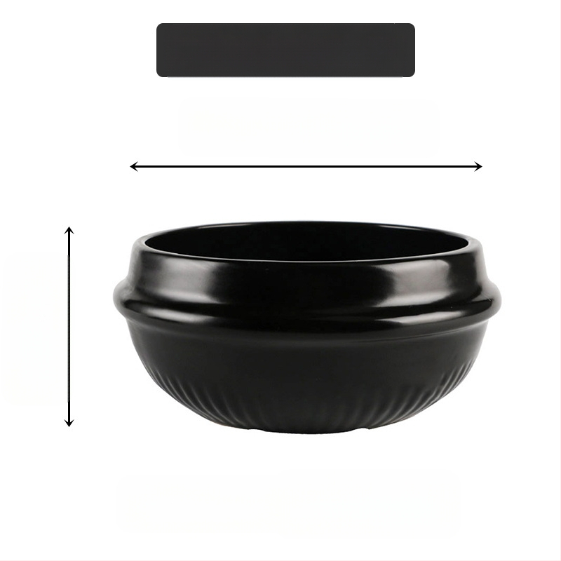 Kodumajapidamises kasutatav gaasipliit Korea stiilis kivipott Bibimbapi jaoks spetsiaalne kivipott kõrge temperatuuriga vastupidav keraamiline toiduvalmistamise suur kastme-supikauss vormiroog riisinuudlite komplekt