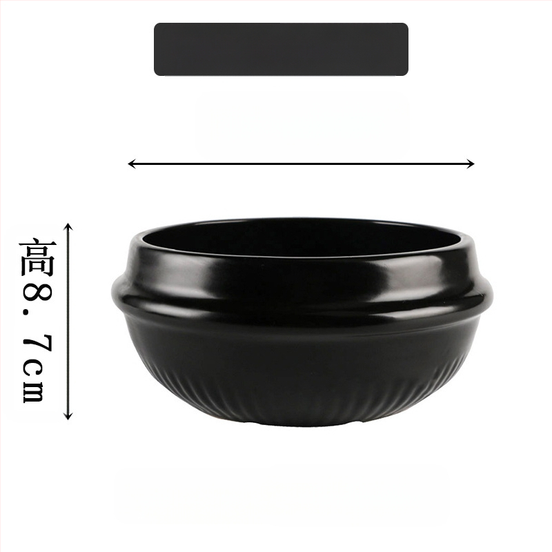 Kodumajapidamises kasutatav gaasipliit Korea stiilis kivipott Bibimbapi jaoks spetsiaalne kivipott kõrge temperatuuriga vastupidav keraamiline toiduvalmistamise suur kastme-supikauss vormiroog riisinuudlite komplekt