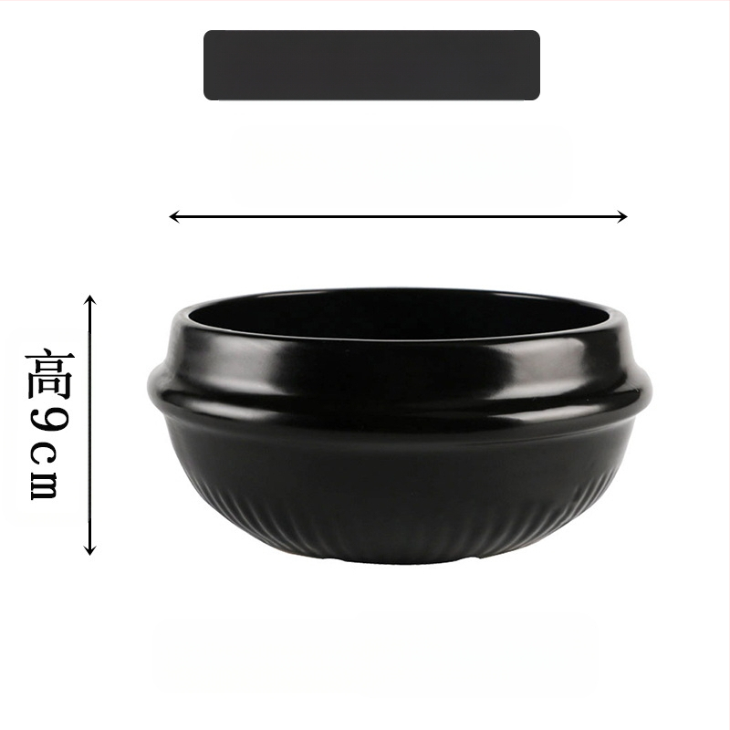 Kodumajapidamises kasutatav gaasipliit Korea stiilis kivipott Bibimbapi jaoks spetsiaalne kivipott kõrge temperatuuriga vastupidav keraamiline toiduvalmistamise suur kastme-supikauss vormiroog riisinuudlite komplekt