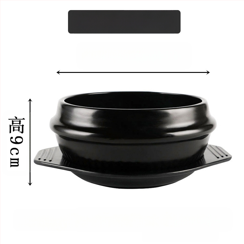 Kodumajapidamises kasutatav gaasipliit Korea stiilis kivipott Bibimbapi jaoks spetsiaalne kivipott kõrge temperatuuriga vastupidav keraamiline toiduvalmistamise suur kastme-supikauss vormiroog riisinuudlite komplekt