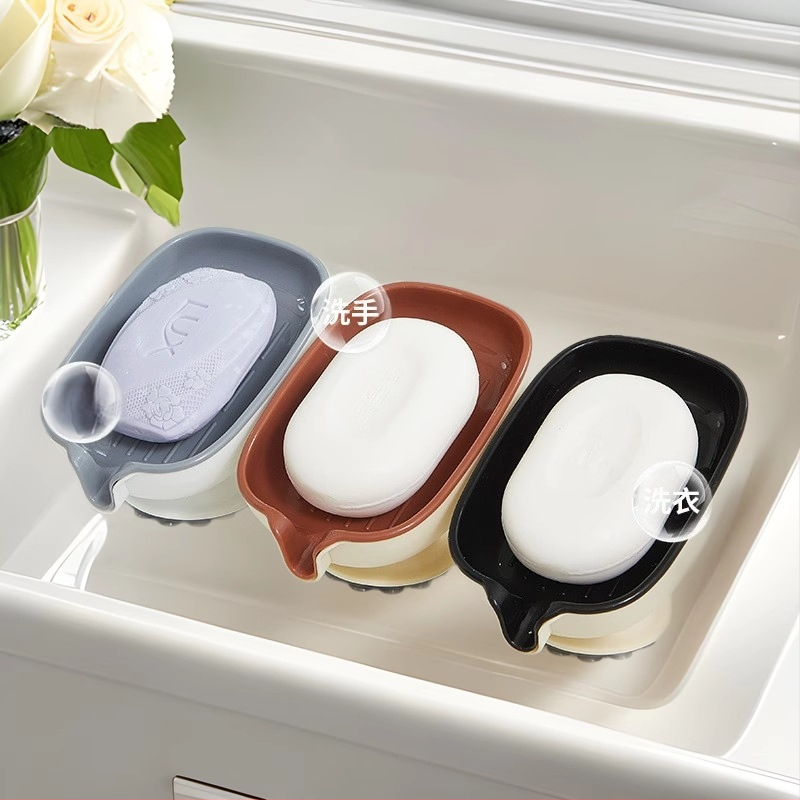 Εξαιρετικό κουτί σαπουνιού ανθεκτικό στην υγρασία, βεντούζα μπάνιου, νέο αγαπημένο σαπούνι αποθήκευσης, καλός βοηθός, γρήγορη ξήρανση, αποχέτευση PP από το εργοστάσιο, άμεσες πωλήσεις