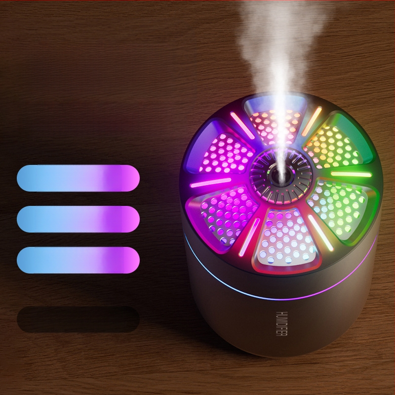 Tarpvalstybinis karšto išpardavimo automobilio tylus drėkintuvas nešiojamas didelis purškiklis spalvinga atmosfera šviesus namų USB drėkintuvas